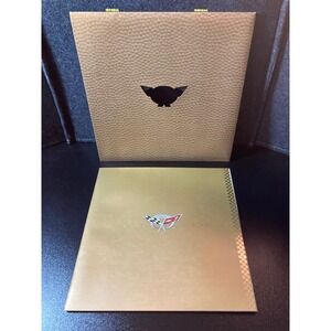 2003 Chevrolet Corvette 50th Anniversary Brochure & CD Media Kit 1953-2003 Gold
